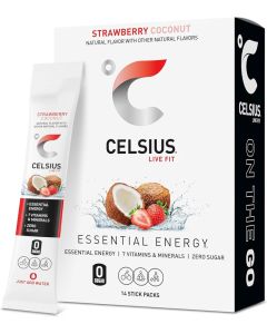 CELSIUS On-the-Go Essential Energy Drink Mix - Strawberry Coconut
