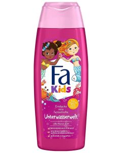 Fa Kids Shower Gel & Shampoo Underwater World with Magical Sweet Berry Fragrance 250ml