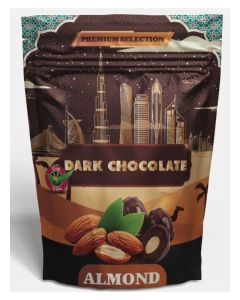 Day Veta Premium Dark Chocolate Dates with Almond – Dark Chocolate Coated Dates with Almond Filling – Premium Selection Sweet Snack 400Gm