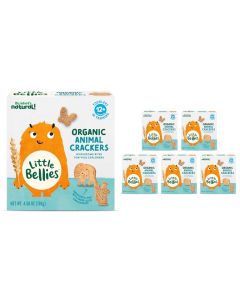 Little Bellies Organic Animal Crackers Toddler Snack Pack of 5 x 458 oz Individual Packs