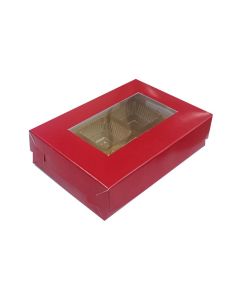 Nips Packaging Pvt Ltd 6 Cavity Empty Chocolate Boxes Red Color with Window 30