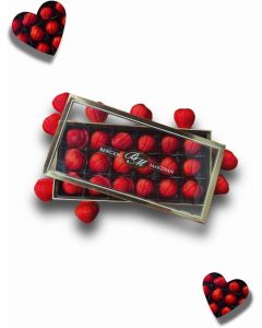 Bergen Marzipan 18-Piece Gift Box with Strawberry-Shaped Marzipan