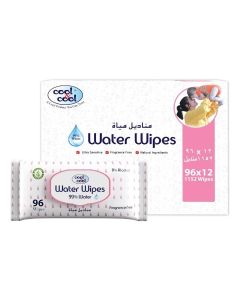 Pack Of 10 AquaWipes 96's 99% AQUA, 0% Alcohol, Ultra Sensitive, Fragrance-Free, Natural Ingredients 1152 Wipes