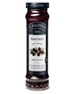 St. Dalfour Black Cherry Fruit Spread - 10oz - 100% from Fruit, No Artificial Ingredients, Non-GMO, No Cane Sugars, All Natural, Made in France