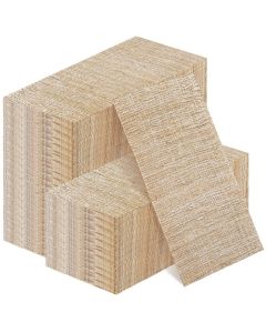 Glenmal 100 Pieces 2 Ply Cocktail Napkin Disposable Soft Napkins Wood Color for Dinner Wedding Party Birthday Bridal Anniversary Reception 13 x 16 Inches