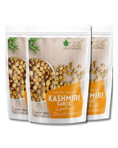 Naturally Organic Kashmiri Garlic From Indian Himalayas, Single Clove, Kashmiri Lahsun, Snow Mountain Garlicg Make Garlic Paste, Garlic Mayonnaise Good for Health 500gm pack of 3