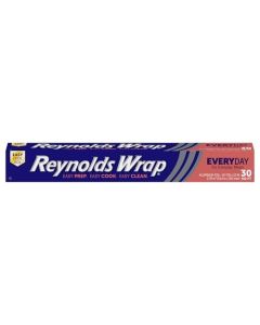 Reynolds Wrap Everyday Strength Aluminum Foil Roll Freezer Safe and Grill Safe Great for Foil Packets and Home Cooking 12 Inches Wide 30 Total Sq Ft