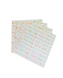 Baekence Parchment Paper/Butter Paper Sheets - Pack of 100 Sheets Grease Proof Butter Paper for Kitchen, Cake & Cookie, Wrapping Roti/Food, Grilling, Frying, Air Fryer,Mix Colors Printed, 10" x 10"
