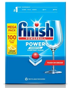 Finish Dishwasher Tablets Powerball 100 Lemon