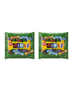 Minis Mixed Chocolate 400g (Pack of 2 - 40 Pieces)