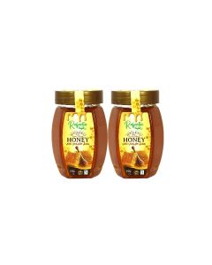 Rafaella Natural Honey Hexa Jar, 2x250g / Premium Quality / 100% Pure Honey / No Added Sugar or Preservatives