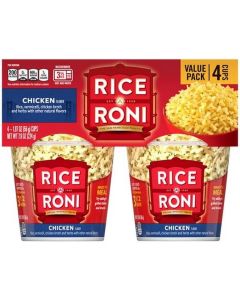 Rice-a-Roni Chicken Flavor 4-Pack Cups - Quick and Easy Microwave Meal