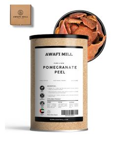 AWAFI MILL Dried Pomegranate Peel (Anar Chilka) / Sun-Dried Rind for Tea, Chutneys, Pickles, Marinades and Spice Blends / Tangy–Fruity, Mildly Bitter / Food-Grade - 100 g / 3.5 Oz