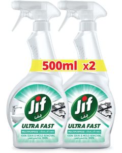 JIF Ultra Fast Cleaner Spray - 2 x 500ml