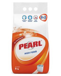 Pearl Original Laundry Detergent Powder for Semi-Automatic Machines, 9 kg Promo Pack – Tough Stain Removal, Whitening Pearls & Long-Lasting Freshness