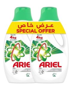 Power Gel Ariel Washing Liquid Detergent Original 2X1.8Ltr