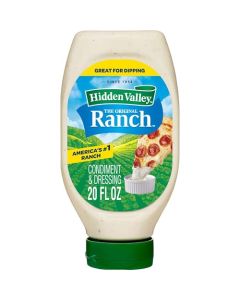 Hidden Valley Easy Squeeze Original Ranch Salad Dressing and Topping 20 Ounce Bottle Package May Vary