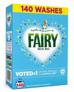 Fairy Non-Bio Detergent Powder Kind to Sensitive Skin Laundry, 7Kg - 140 Washes, XXXL Mega Pack