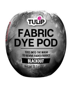 Tulip Fabric Dye Pod Blackout Black Permanent Dye for Clothes and Fabric