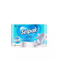 Selpak Comfort 2 Ply Toilet Paper Roll Extra Soft And Extra Strong- 12 Rolls
