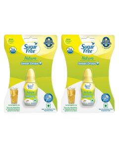 Sugar Free Natura Sucralose Sweet Drops, Low Calorie Sugar Substitute, Vegan, 2 x 10ml Bottles