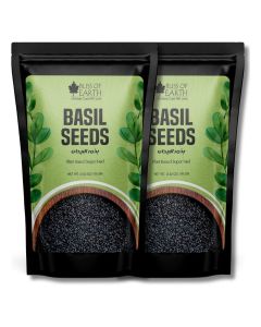 Basil Seeds Organic Sabja Seeds Tukmaria Seeds Fibre & Omega 3 Rich Good for weight loss Hydration Tiny PowerHouse Seeds 2x100gm
