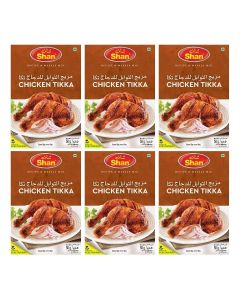Shan Chicken Tikka Recipe & Masala Mix 50g (Pack of 6)