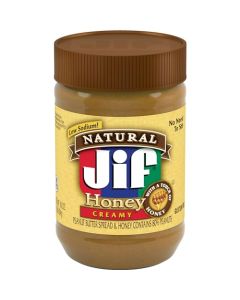 Jif Natural Creamy Peanut Butter Spread and Honey Contains 80 Peanuts 16 Ounces