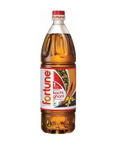 Fortune Kachi Ghani Mustard Oil 1 Litre - Pure Mustard Oil