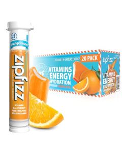 Zipfizz Daily Energy Drink Powder Orange Cream 20 Pack 3in1 Sustained Energy Rapid Hydration and Essential Vitamins SugarFree Electrolyte Powder Contains Vitamin B12 Antioxidants