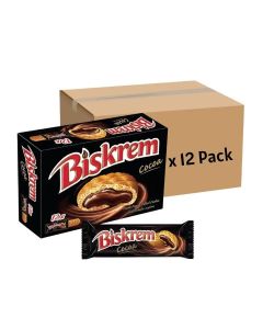Ulker Biskrem Cocoa Cream Filled Cookies- 12 Box of 12X36gms Bulk Pack (Please Note That Delivery Will Be Done Within 2-4 Days)