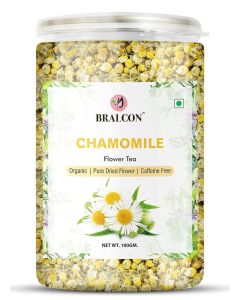 BRALCON Organic Chamomile Flower Tea - 100 Gm /