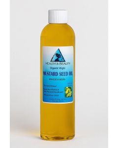 Mustard Oil Unrefined by HB OILS CENTER Raw Virgin Cold Pressed Premium Quality Natural Pure 8 oz