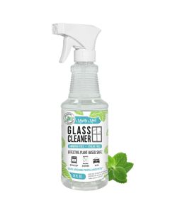 Mighty Mint Glass Cleaner NonToxic AmmoniaFree StreakFree Spray for Windows Screens Stovetop Bathroom Natural Peppermint Scent 16oz