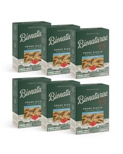 Bionaturae Penne Rigate Pasta Noodles Gluten Free Pasta Organic Rice Lentil Pasta Kosher Certified High Protein NonGMO USDA Certified Gluten Free Pastas Crafted in Italy 12 Oz 6 Pack