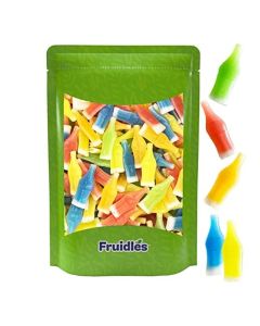 Fruidles Original Wax Bottles Candy Drinks Half Pound Liquid Filled Mini Drinks Party Favorite Treats Half Pound