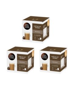 Cafe Au Lait Intenso 16 Capsules of 10g-160g pack of 3