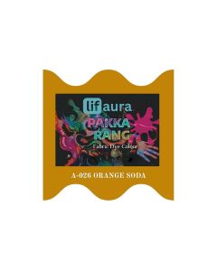 Prokart Lifaura Pakka Rang Fabric Dye Colour Natural dye for Fabric Pack of 5 Sachets 5g Each 25g Pack ShadeA26 Orange SodaSame Color Prokart Lifaura Pakka Rang