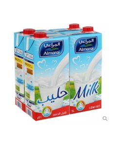 Low Fat UHT Milk 100percent Fresh Cow Milk- 4X1Ltr