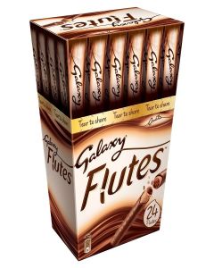Galaxy Flutes Chocolate Cream With Crispy Waffer 24 X 11.5Gm