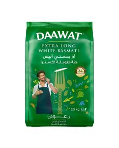 Extra Long Grain White Indian Basmati Rice 20Kg