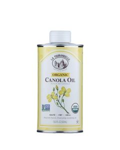 La Tourangelle Organic Canola Oil ExpellerPressed NonGMO Canola Seeds Pesticide and Chemical Free High Heat Neutral Cooking Oil 169 Fl Oz