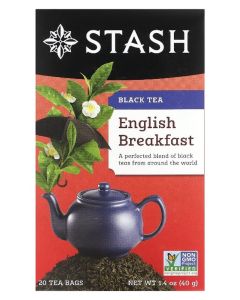 Stash Tea, Black Tea, English Breakfast, 20 Tea Bags, 1.4 oz (40 g)