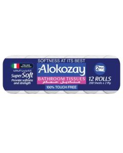 Alokozay Bathroom Tissues Super Soft Tissues- 200 Sheets X 2 Ply