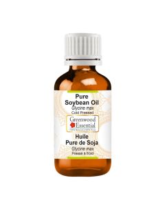 Greenwood Essential Pure Soybean Oil (Glycine max) Cold Pressed Natural Therapeutic Grade 50ml (1.69 oz)