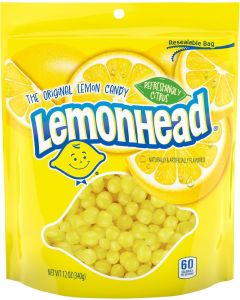 Lemonhead Hard Lemon Candy - Refreshingly Citrus Flavor in Resealable 12 oz Bag