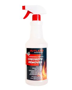 Rutland Liquid Creosote Remover Fireplace Wood Stove Cleaner For Spraying Firebox Walls Wood Fuel Pellets Made in USA 32 Oz