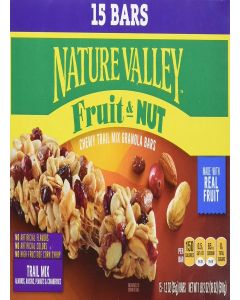 Nature Valley Granola Bars, Fruit & Nut, Chewy Trail Mix Granola Bars, 15 Ounce