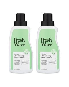 Fresh Wave Odor Removing Laundry Booster 24 fl Oz Pack of 2 Laundry Scent Booster Safer Odor Relief Natural PlantBased Odor Eliminator Pet Bedding Activewear Blankets Fabrics