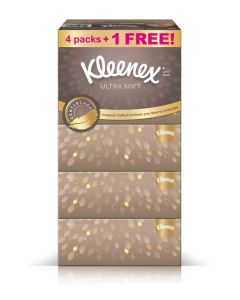 Ultra Soft Premium Facial Tissues, Pack of 5 Boxes 96 Sheets X 3 Ply